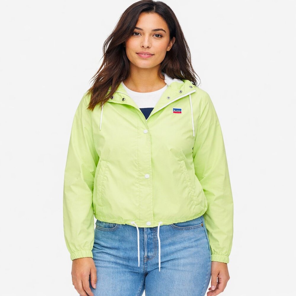 Levi's Neon Green Retro Hooded Track Jacket - 1X